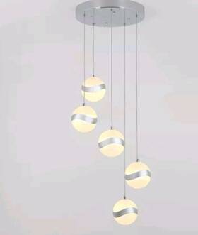 Pdt-5wa-c Artika Wavey 5-light Led Pendant Fixture