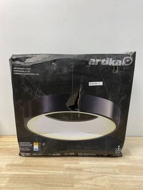 Pdt-aic-hd2bl Artika Aiden Drum 31w 1 Light Black Modern Integrated Led Pendant
