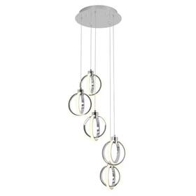 Pdt5-so-hd2 Artika Lighting 27-w 5 Light Modern Integrated Led Dimmable Adjustable Chrome