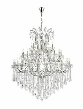 1810-6072c-k9 Artistry Chandelier Large 49 Light Fixture K9 Crystal Chrome Entryway Foyer Ceiling 72 In