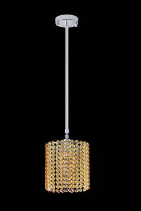Artistry 643690950363 Crystal Chandelier Pendant Yellowish Kitchen Island 1 Light Fixture Oval 5 Inch X7