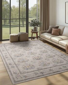 Awm-30430-v1-46 Artweaver 4x6 Washable Non-slip Area Rug For Living Room Dining Bedroo