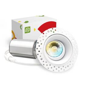 Asd 810050736640 Trimless Gimbal Led Recessed Lighting 2 Inch 8w 120v Downlight Adjustab