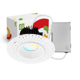 Asd 810050739504 Trimless Led Recessed Lighting 4 Inch 15w 120-277v Commercial Downli