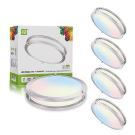 A-dr-mv-12d20ccnk-4p Asd Led 12 Inch Round Flush Mount Light Fixture 20w 1600lm 3000k-5000k 100-