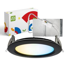 A-jbrb-mv-6d15bk Asd Recessed Lighting 6 Inch Round Commercial Led Downlight Mini Panel Baffle Tr