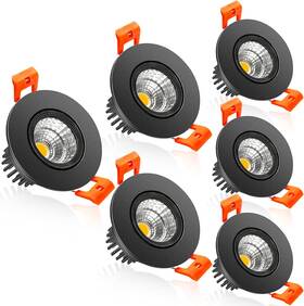 Asdk-2in-3wtd-us Asdk 2 Inch Led Recessed Ceiling Light 3w Dimmable Warm White 3000k 6 Pack