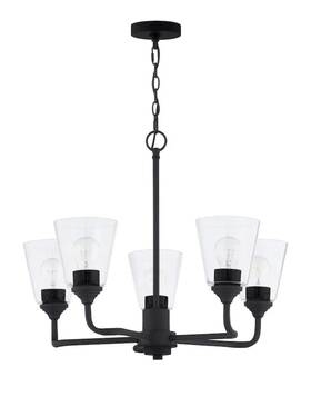 Style-25.5 Ashley Ash32584a Harbour - 5 Light Large Chandelier In Industrial Inches Tall