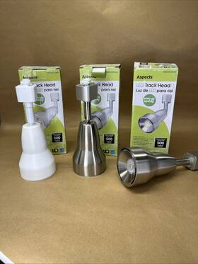 Th8050030lwh Aspects 3.1 Inch Led Track Light Head Th8050030 Lot 3 - Brushed Nickel And White