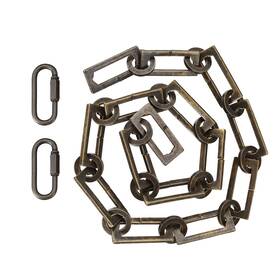21128-07-1 Aspen Creative Antique Brass Steel Heavy Duty Chain And Quick Link Connector Fi