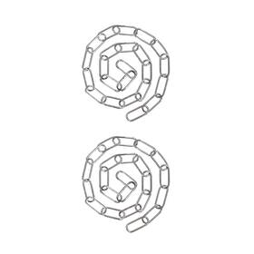 21120-11-2 Aspen Creative 840319800331 Chrome Steel 3 Feet Heavy Duty Chain For Hanging Up Maximum Weig