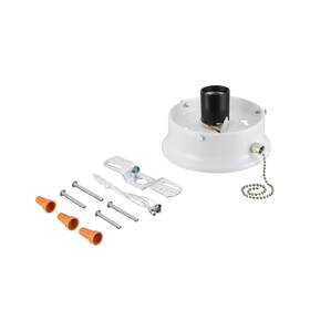 22104-03-1 Aspen Creative 840319809563 Flush Mount Ceiling Fixture Shade Holder Kit With On/off Pull Cha