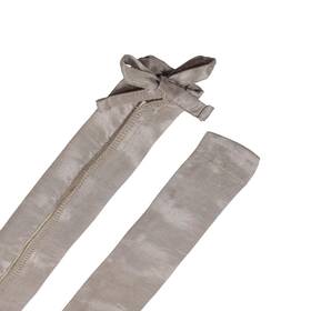 15008-21a Aspen Creative 840319819135 6ft Taupe Light Brown Faux Silk Fabric Cord And Chain Cover Easy To