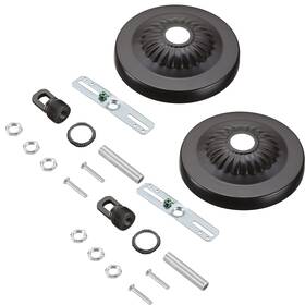 21516-12 Aspen Creative Corporation Transitional Chandelier And Light Fixture Canopy Kit W