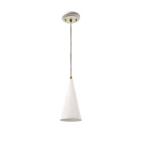 61156-11 Aspen Creative Corporation 810027069924 Adjustable Indoor Pendant 1 Light Matte White/warm
