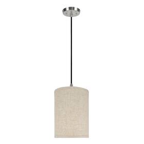 71031 Aspen Creative Corporation 814697027536 -light Pendant With Hardback Drum Shaped Spider Shade