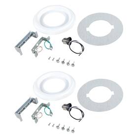 21067-12 Aspen Creative Corporation 840319823729 Recessed Lighting Converter Kit 8 Inch Diameter White