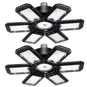 200w Audles 708686971767 2 Pack Led Garage Light 20000lm 6500k Shop Lights Ce