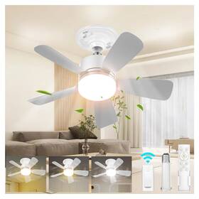 Ap-sfl-25w Aupuslite 17.5 Inch Socket Fan Light With Remote 25w 1600 Lumens 3 Colors 3000-6000k Small