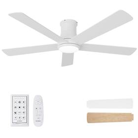 Dy1178x-5b Autoday Dy1178x-5b/52 52 Inch Low Profile Ceiling Fan With Light White Fans Lights An