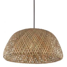 Hf1003-bw Avenue Lighting Tulum 17 Inch W Pendant - Bamboo Wicker / Black
