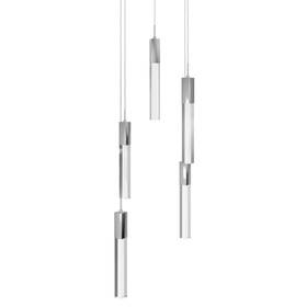 Hf1900-5-gl-ch-c Avenue Lighting Hf1900-5-gl-c The Original Glacier 5 Light 12 Inch W - Chrome
