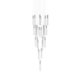 Hf1904-25-gl-ch Avenue Lighting Hf1904-25-gl The Original Glacier 25 Light 28 Inch W - Chrome