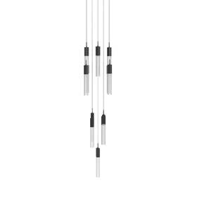 Hf1905-13-gl-bk-snw Avenue Lighting Hf1905-13-gl-snw The Original Glacier 13 Light - Black