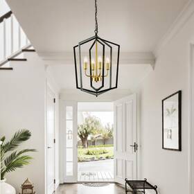 Avex Home 756594532044 4-light Farmhouse Lantern Chandelier - N/a