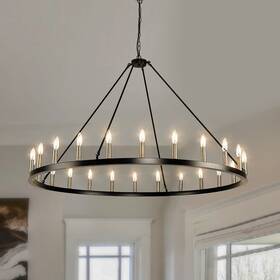 Avex Home 756594532136 24 - Light Wagon Wheel Chandelier N/a Mry0zffhzybc8lplwxg1qastd8mu7mbs
