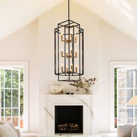 Avex Home 756594532303 Luxury Modern Cage Tiered Chandelier 12-light - N/a