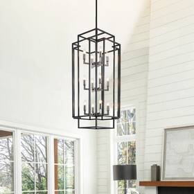 Avex Home 756594532310 Luxury Modern Cage Tiered Chandelier 12-light - N/a