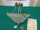 B20601 Unbranded Three Light Ceiling Fixture Brushed New