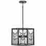 B3385 Robert Abbey Octavius 4 Light Pendant Blackened Nickel Finish Clear Glass