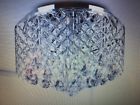 B857-mn-401 Lighting Elegant Crystal Ceiling Flush Mount Chandelier Chrome Crystals Boxed