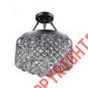 B975-hb-460 Mount Semi-flush Chandelier Crystal 4-light Black Nerisa