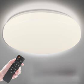 Mx2736 Babloom Mx2736/m-a 13 Inch Flush Mount Ceiling Light Fixture With Remote Control 24w Dimmable 30