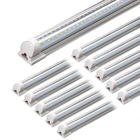 Inwt80401265fc Barrina Led Shop Light 4ft 40w 5500lm 5000k Daylight White V Shape Clear Cover Linkab