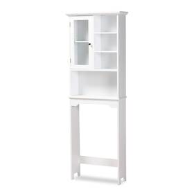 182-11335-amz Baxton Studio Campbell Modern And Contemporary White Finished Wood Over The T