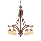 Ec3225wal Bay Walnut Hampton Chandelier Hanging 5-light 469503