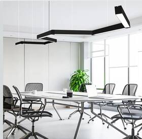 4.8m-linear Be Studied 16ft Led Linear Light 200w Pendant Fixtures 10v Remote Switch 3000