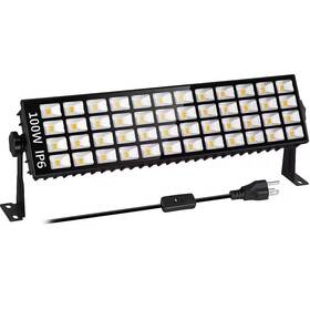 Beambox 313023027009 1.3 Ft 100-watt Black Led Shop Light Adjustable Dimmable Work Bench Fixture With 6
