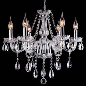 Beirio 633696422162 Modern Contemporary Elegant K9 Crystal Glass Chandelier Luxurious 6 Lights Pe