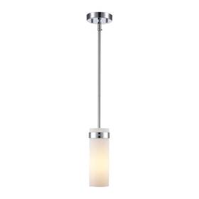 Pnd-2176 Bel Air Lighting Crosby 1-light Polished Chrome Mini Pendant Light Fixture With Frosted Glass