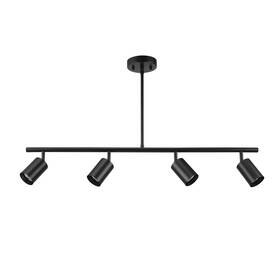 Getrk50063mbk Bellevue Getrk50063 Hydra 4 Light 35 Inch W Fixed Rail Linear Ceiling - Black