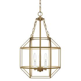 Bellevue Sgp98886stnb Sgp98886 Aveyron 3 Light 14 Inch W Taper Candle Pendant - Brass