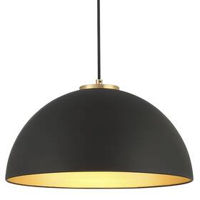 Bellevue Sh80501mbnb Sh80501 18 Inch W Pendant - Matte Black / Natural Brass