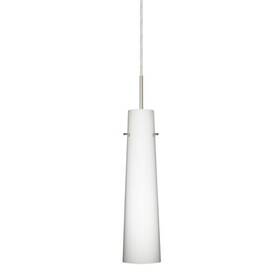 1bt-567407-sn Besa Lighting Camino Cord Pendant Opal Matte Satin Nickel