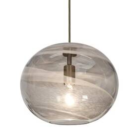 1jt-genosm-br Besa Lighting Geno Cord Pendant Vapor Smoke Bronze Finish