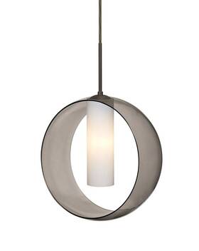 1jt-platosm-br Besa Lighting Plato-one Light Cord Pendant-12 Inches Wide By 12